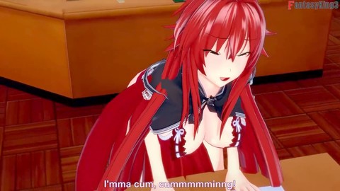 Rias Gremory veut être pelottée dans cette folle aventure animée