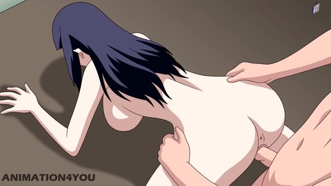 Hinata from Naruto gets naughty with her trainer in a wild doggy style romp