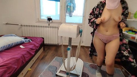 섹시한 갈색 머리, 미시, 아마추어