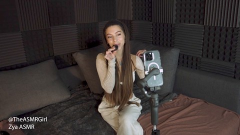 Nsfw asmr ear licking session with a sexy girl