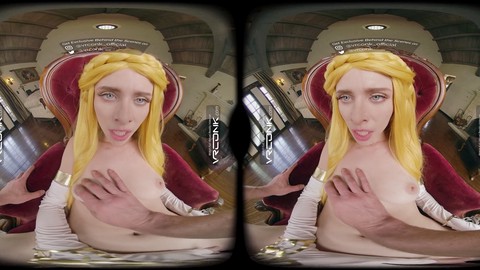 Parodia VR cosplay di Zelda con Anya Olsen in esperienza VR HD