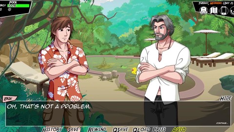 Lujuria en el paraíso del harem en una aventura de juego pornográfico animado