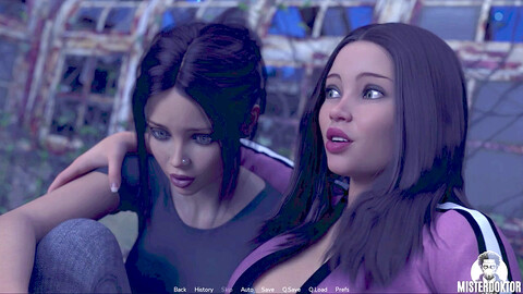 Amusons-nous avec notre ami aux courbes, Misterdoktor, dans ce jeu lesbien.